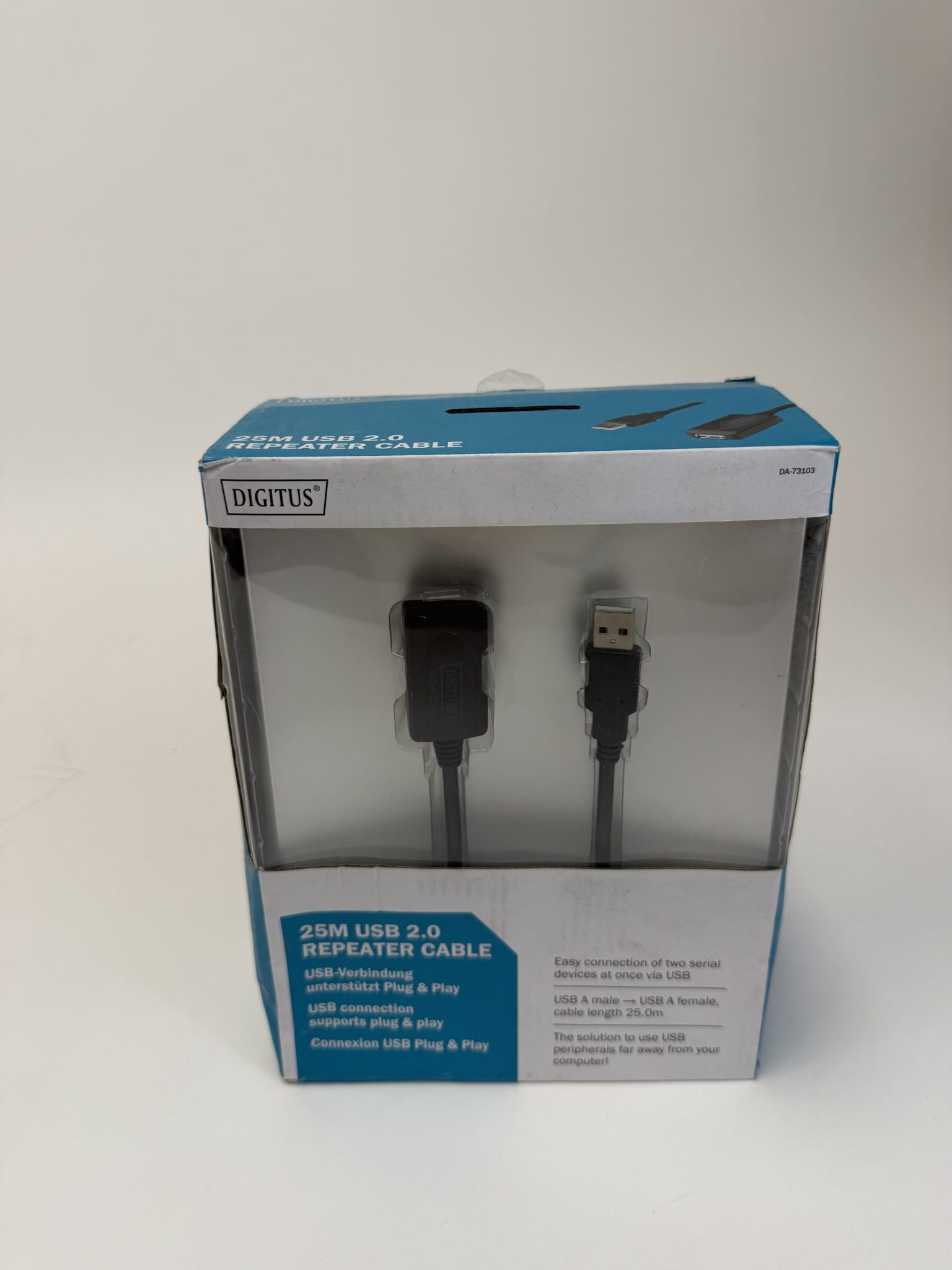 DIGITUS DA-73102 aktyvus USB 2.0 prailginimo kabelis, 20 m