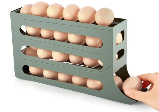 HOTUT 4-tier egg holder for refrigerator