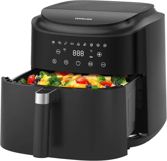Dewelling XXL hot air fryer 9 l, 2350 W
