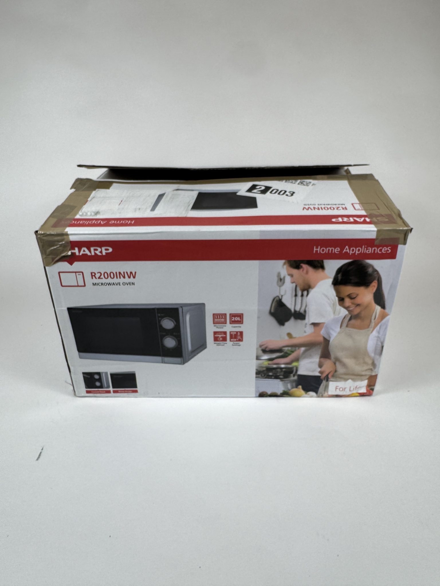 Sharp R200INW 800W mikrobangų krosnelė