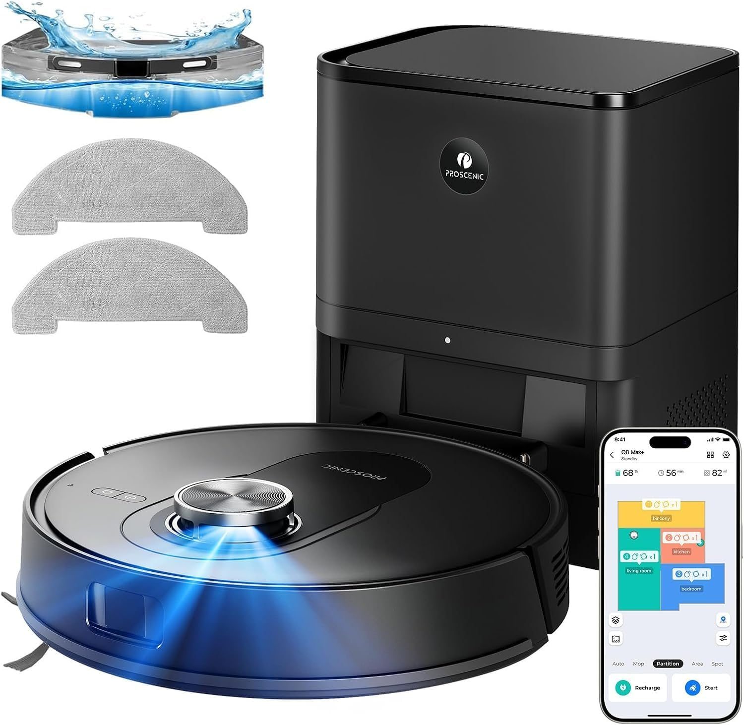 Proscenic Q8 Max+ robotas siurblys